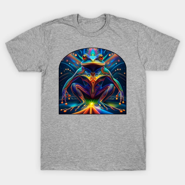 Froggy Animal Spirit (30) - Trippy Psychedelic Frog T-Shirt by TheThirdEye